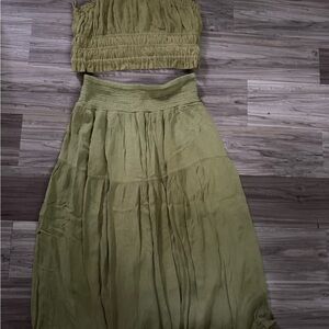 Elegant Olive Green Jumpsuit